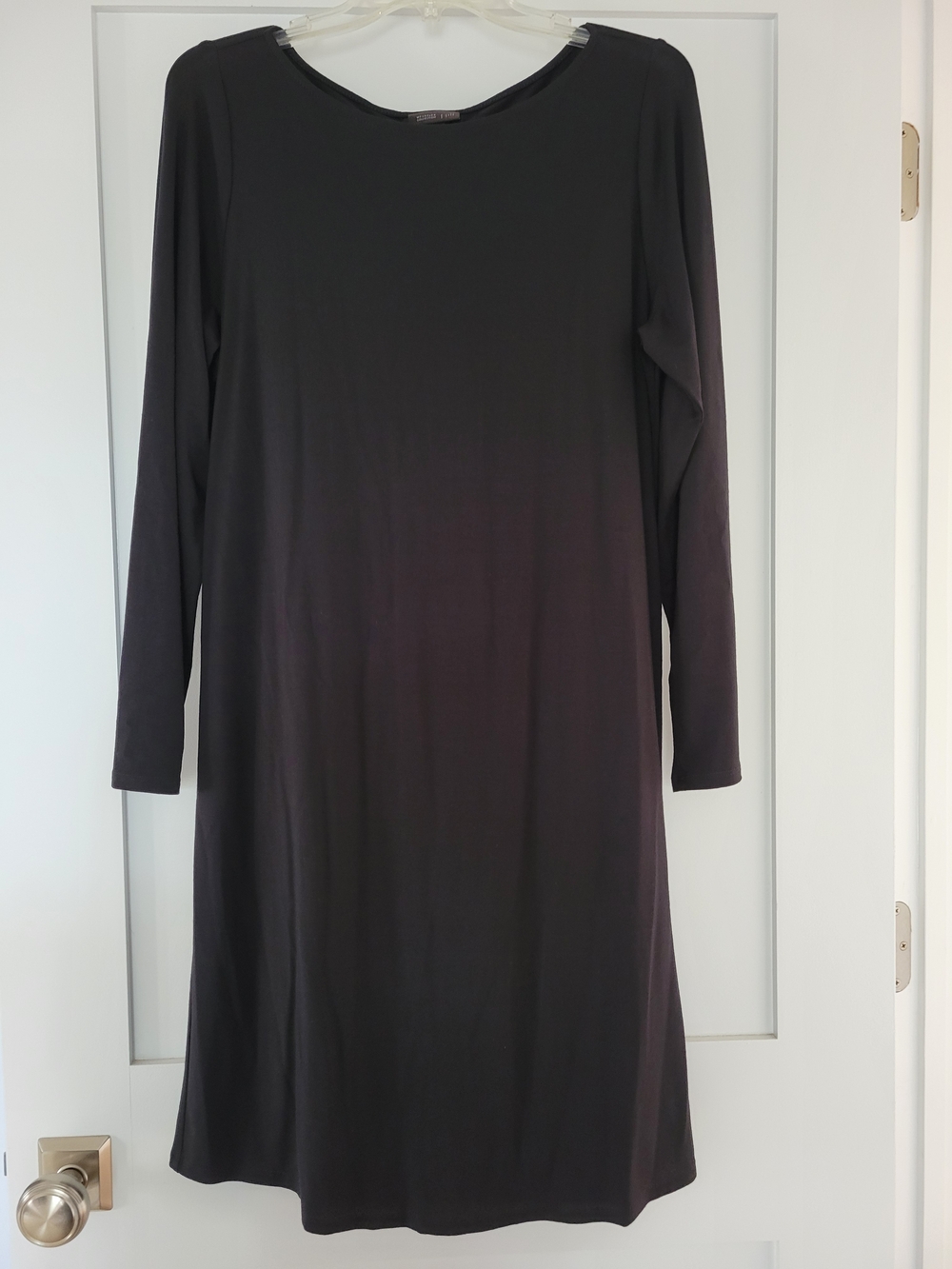 J. Jill Black Long-Sleeve Shift Dress